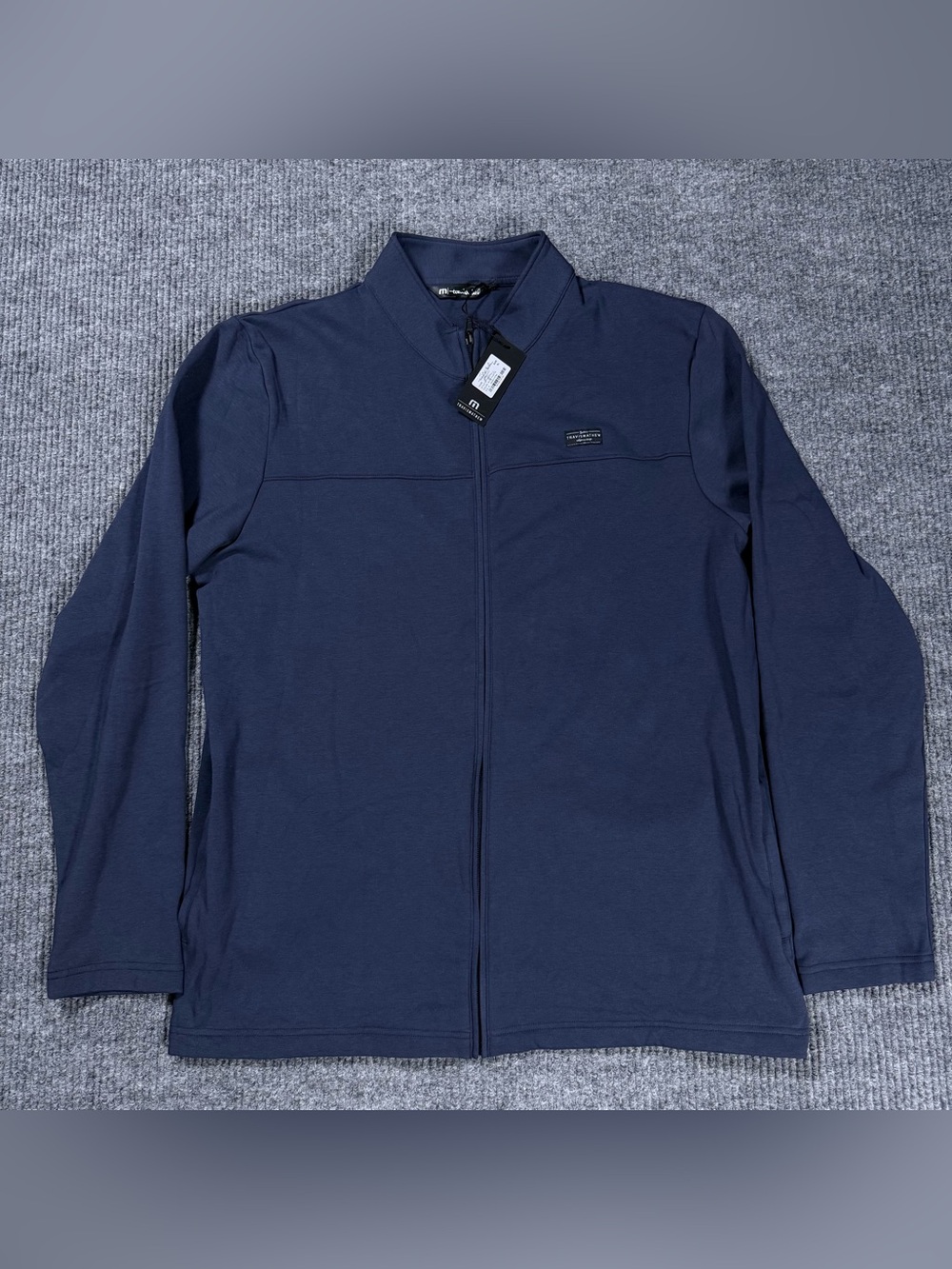 Travis Mathew Jacket Mens XL Full Zip Golf Navy Performance Stretch Cash Out